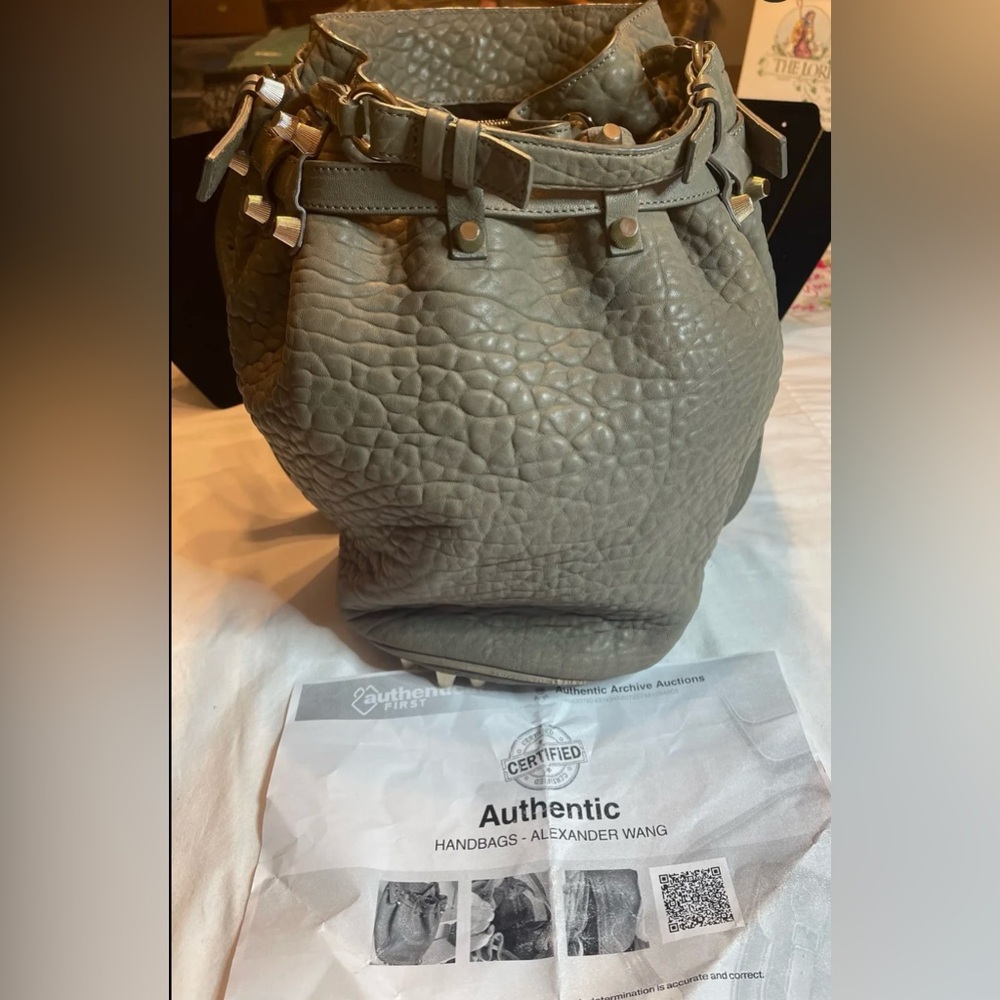 ALEXANDER WANG TEXTURIZED LEATHER BARREL BAG